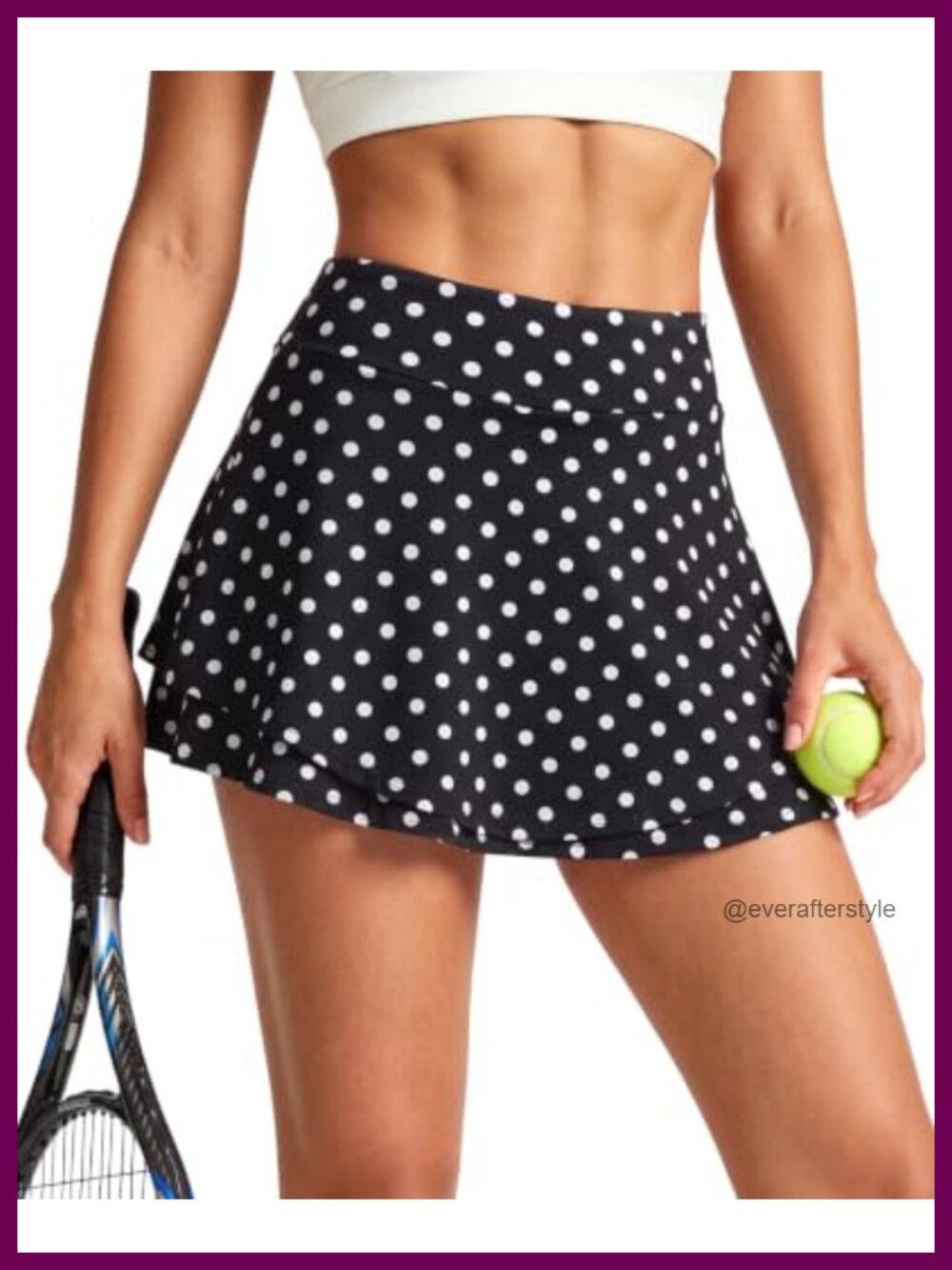 High Waisted A Line Skort with Pockets 75% Polyamide 25% Elastane Tennis Golf